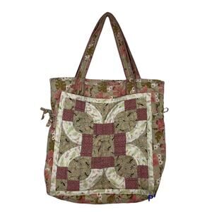 Floral Quilted Shoulder/Tote Bag